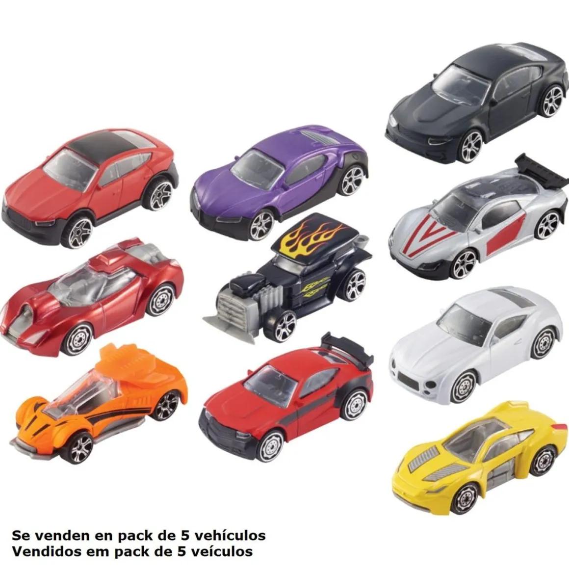 Motor & Co - Conjunto de 5 coches de metal (Varios modelos)