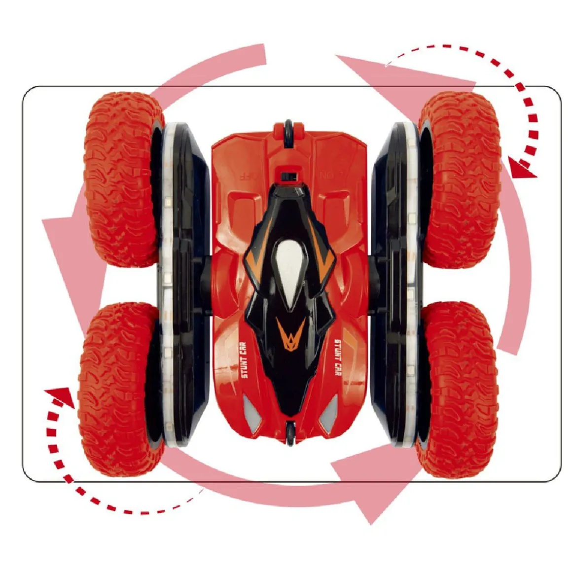 Motor & Co - Stunt Car R/C Doble Cara con Luz (Varios modelos)