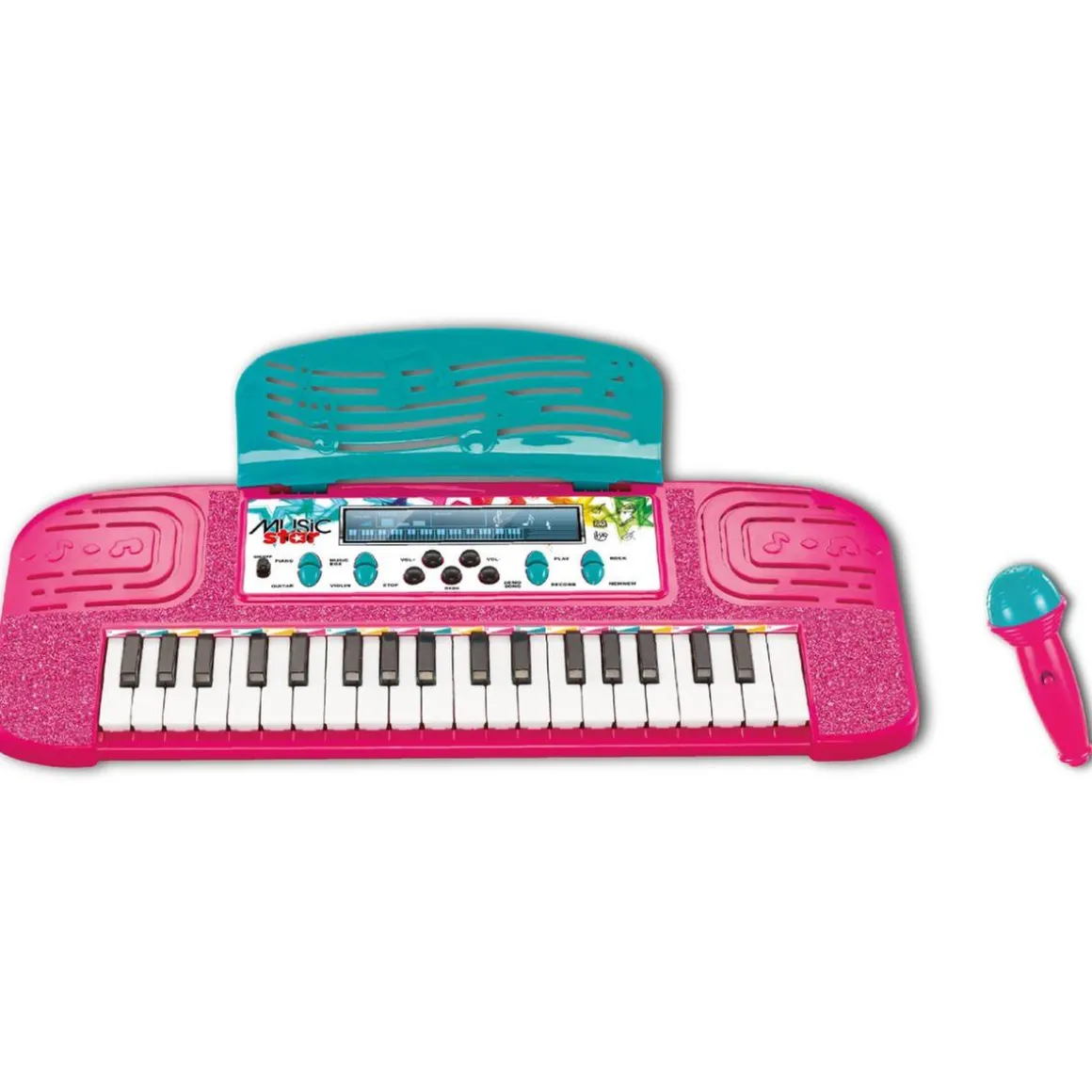 Music Star - Teclado 37 Teclas con Micrófono