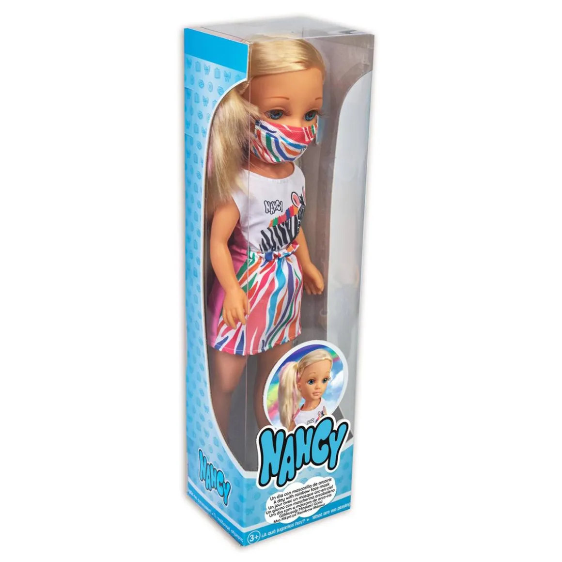 Nancy - Un día con mascarilla arcoíris