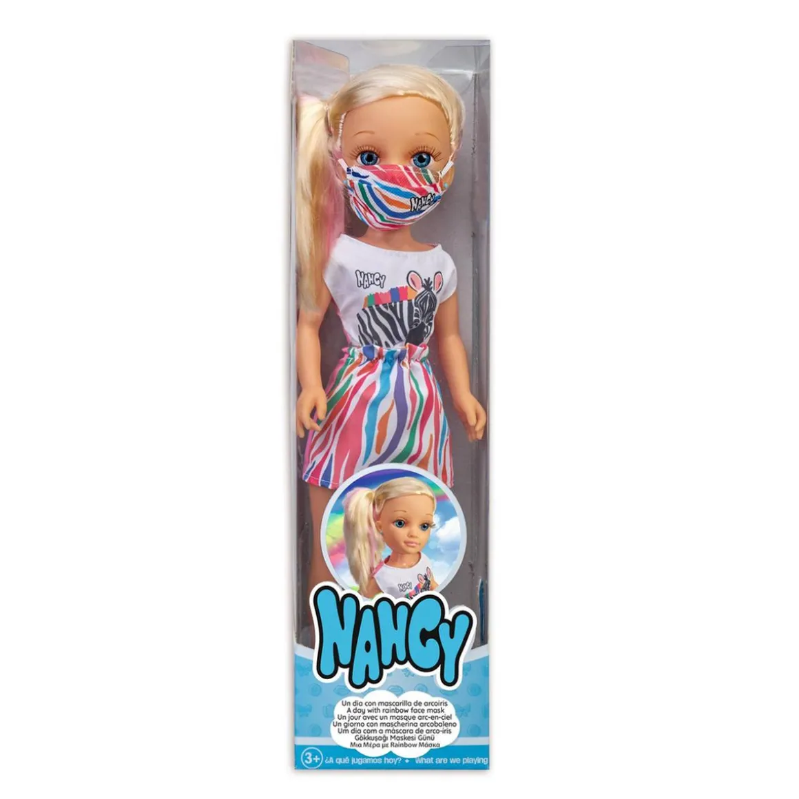 Nancy - Un día con mascarilla arcoíris