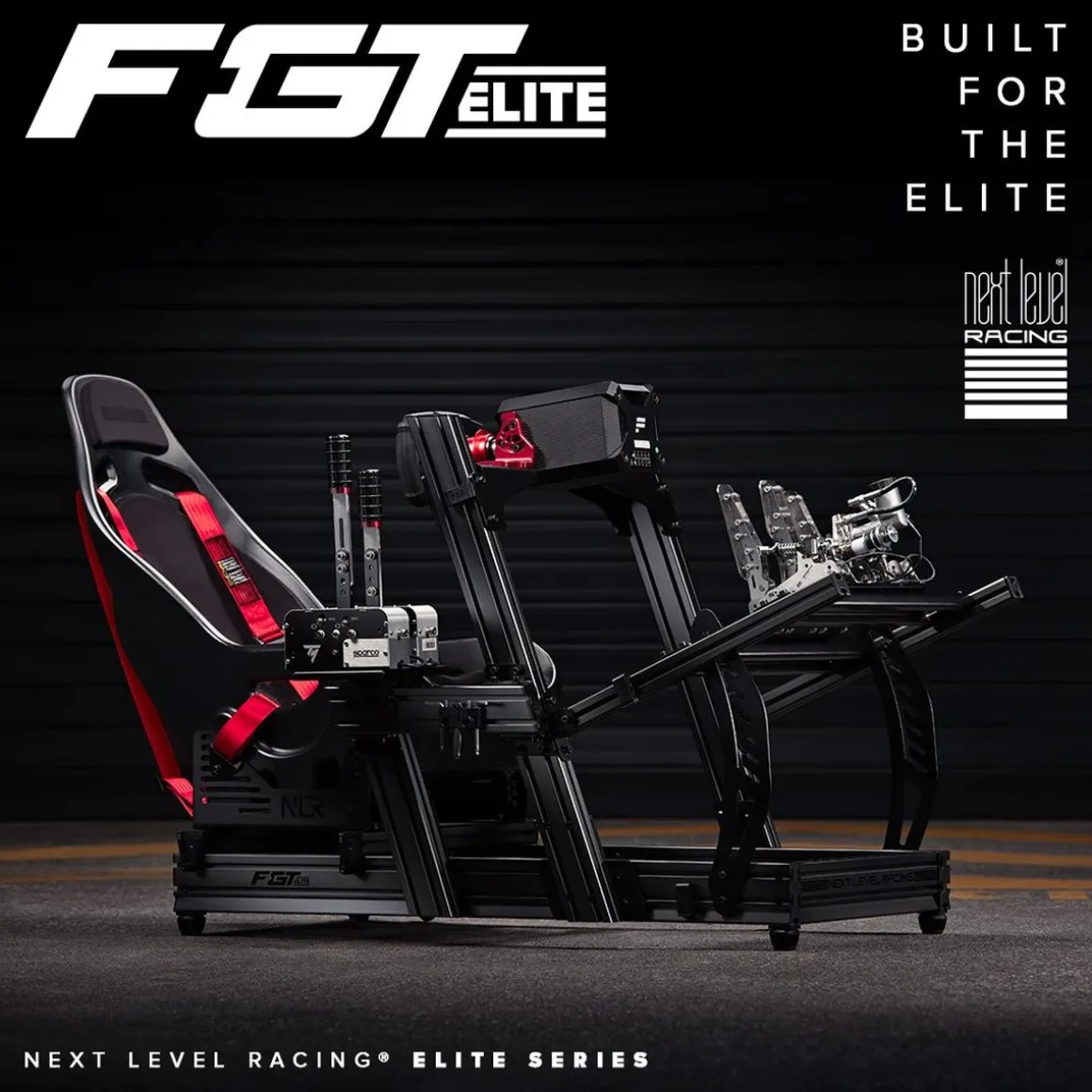 Next Level Racing Cockpit Aluminium Simulator para sillón Gaming Front & Side Mount Edition