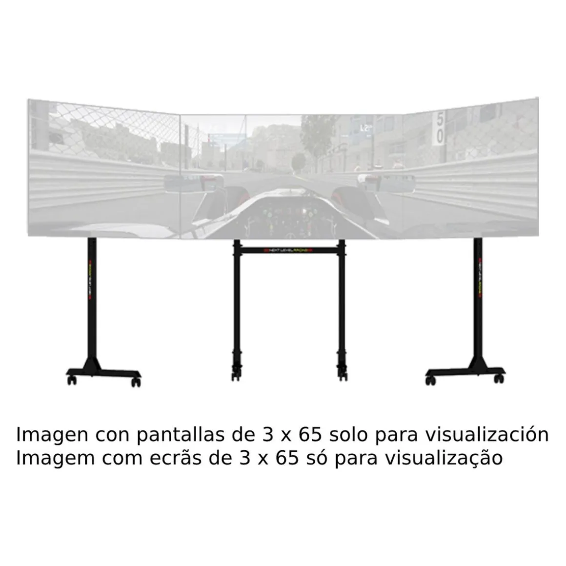 Next Level Racing Soporte independiente para tres monitores