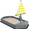 Outsunny - Arenero infantil madera Barco
