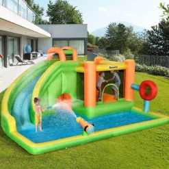 Outsunny - Castillo hinchable 7 en 1 grande