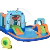 Outsunny - Castillo hinchable 5 en 1 unicornio