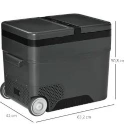 Outsunny - Nevera congelador 45L Negro