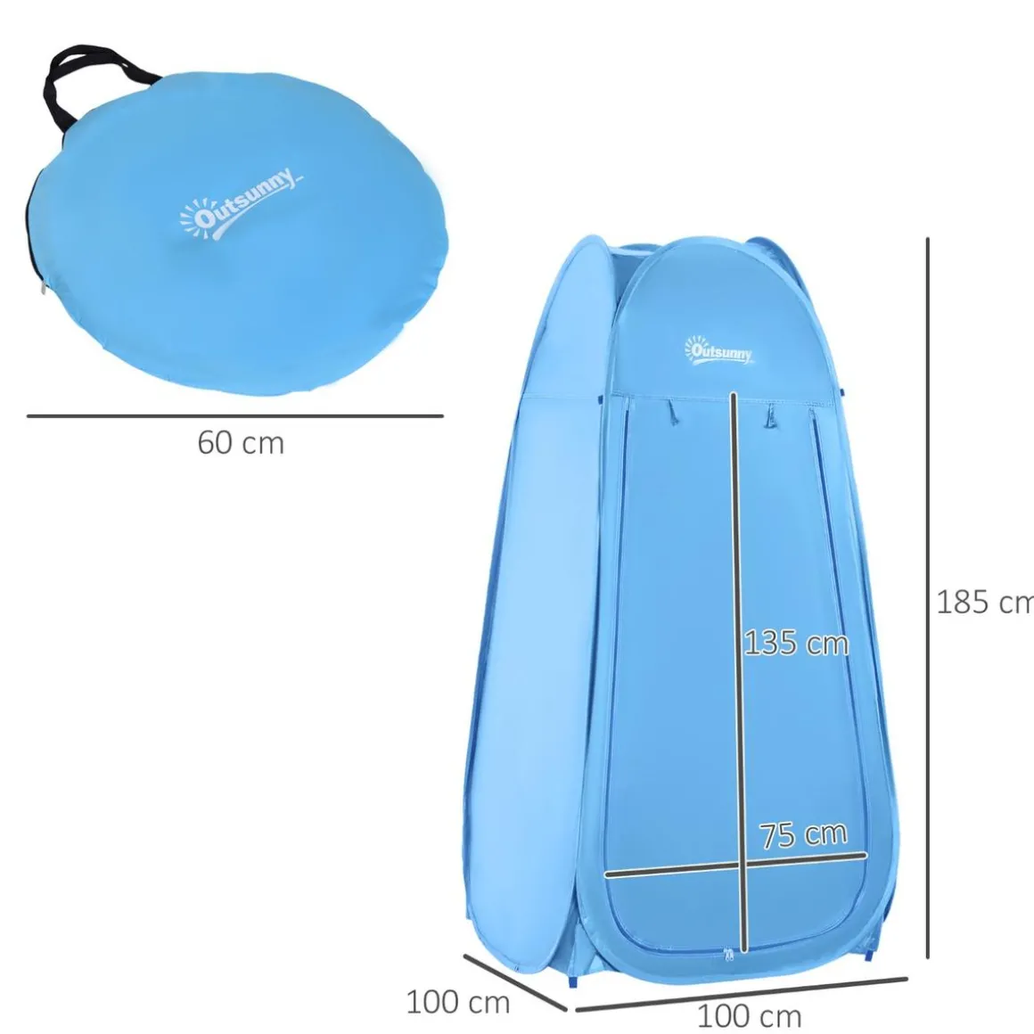 Outsunny - Tienda camping Pop Up Azul