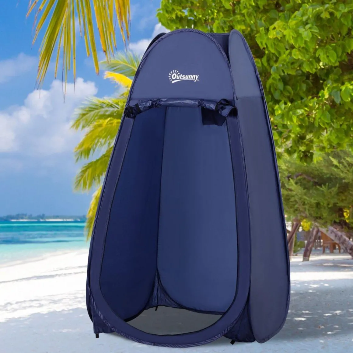 Outsunny - Tienda camping Pop Up Azul oscuro