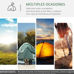 Outsunny - Tienda de campaña familiar 426x206x154 cm Verde
