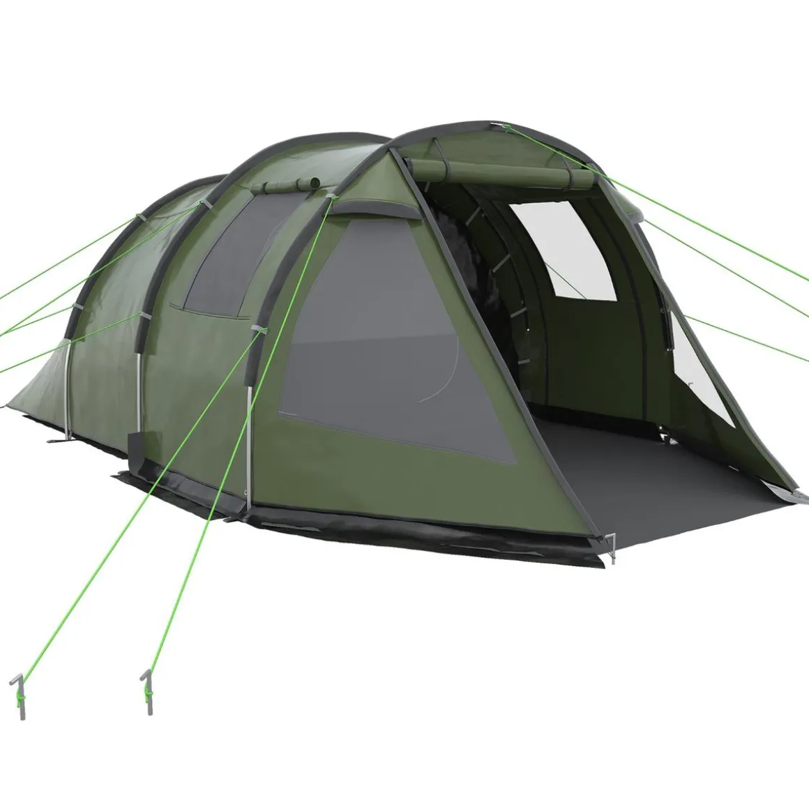 Outsunny - Tienda de campaña familiar 475x264x172 cm Verde