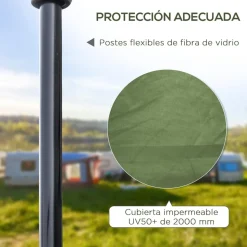 Outsunny - Tienda de campaña Pop Up 210x210x150cm Verde