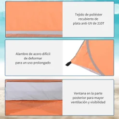 Outsunny - Tienda Pop Up playa Naranja