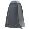 Outsunny - Tienda vestidor plegable 120x120x190 cm Negro
