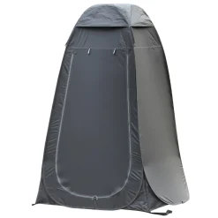 Outsunny - Tienda vestidor plegable 120x120x190 cm Negro