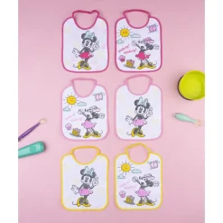 Pack 6 baberos bebé Disney Minnie