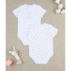 Pack 2 bodies niña Minnie de manga corta