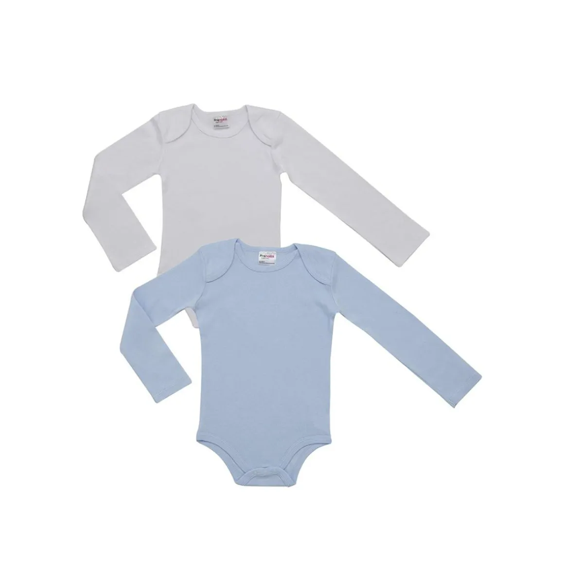 Pack 2 body escote americano azul y blanco