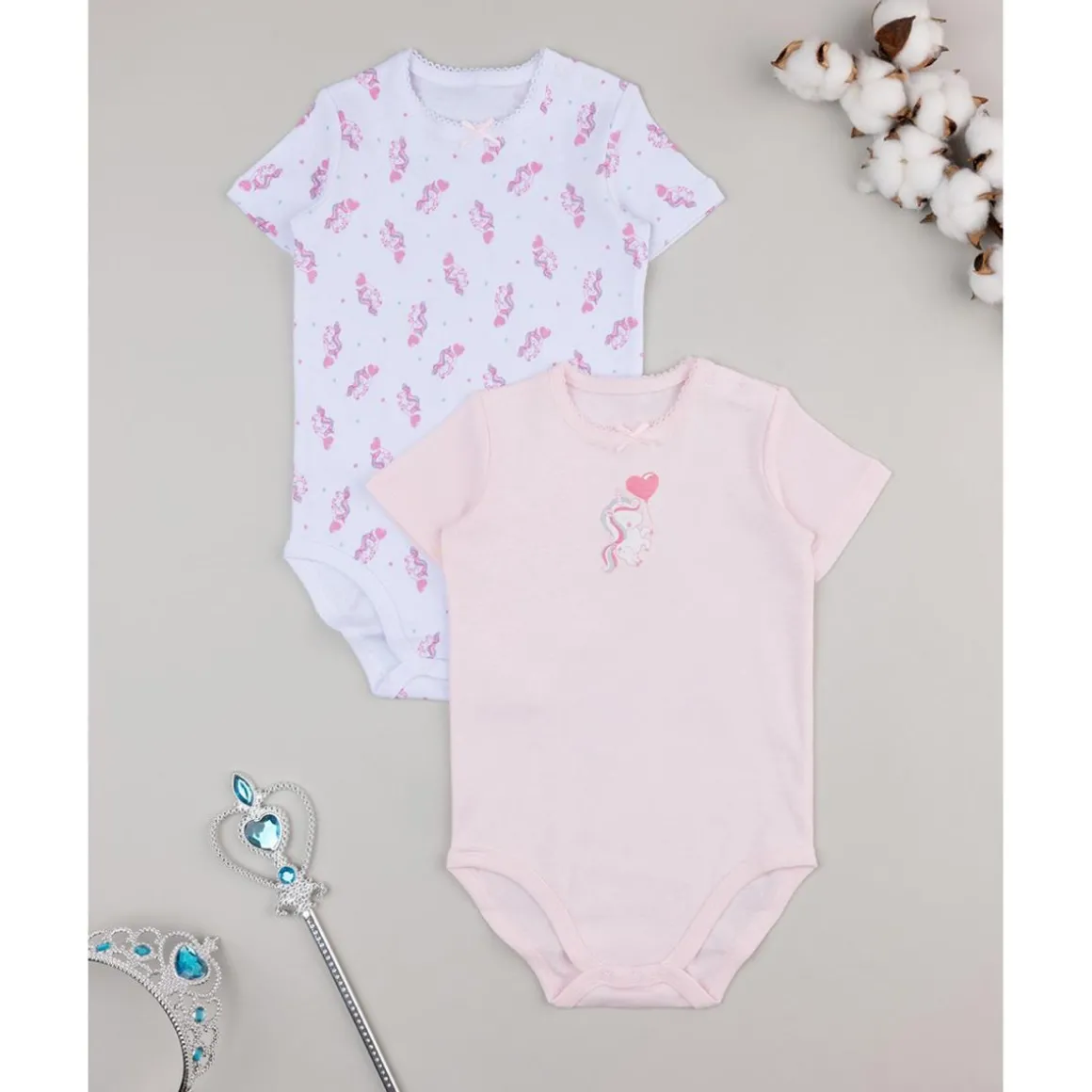 Pack 2 body niña unicornio