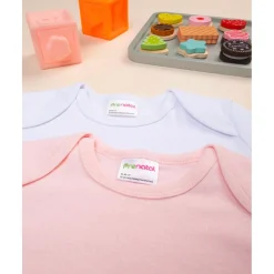 Pack 2 body rosa y blanco