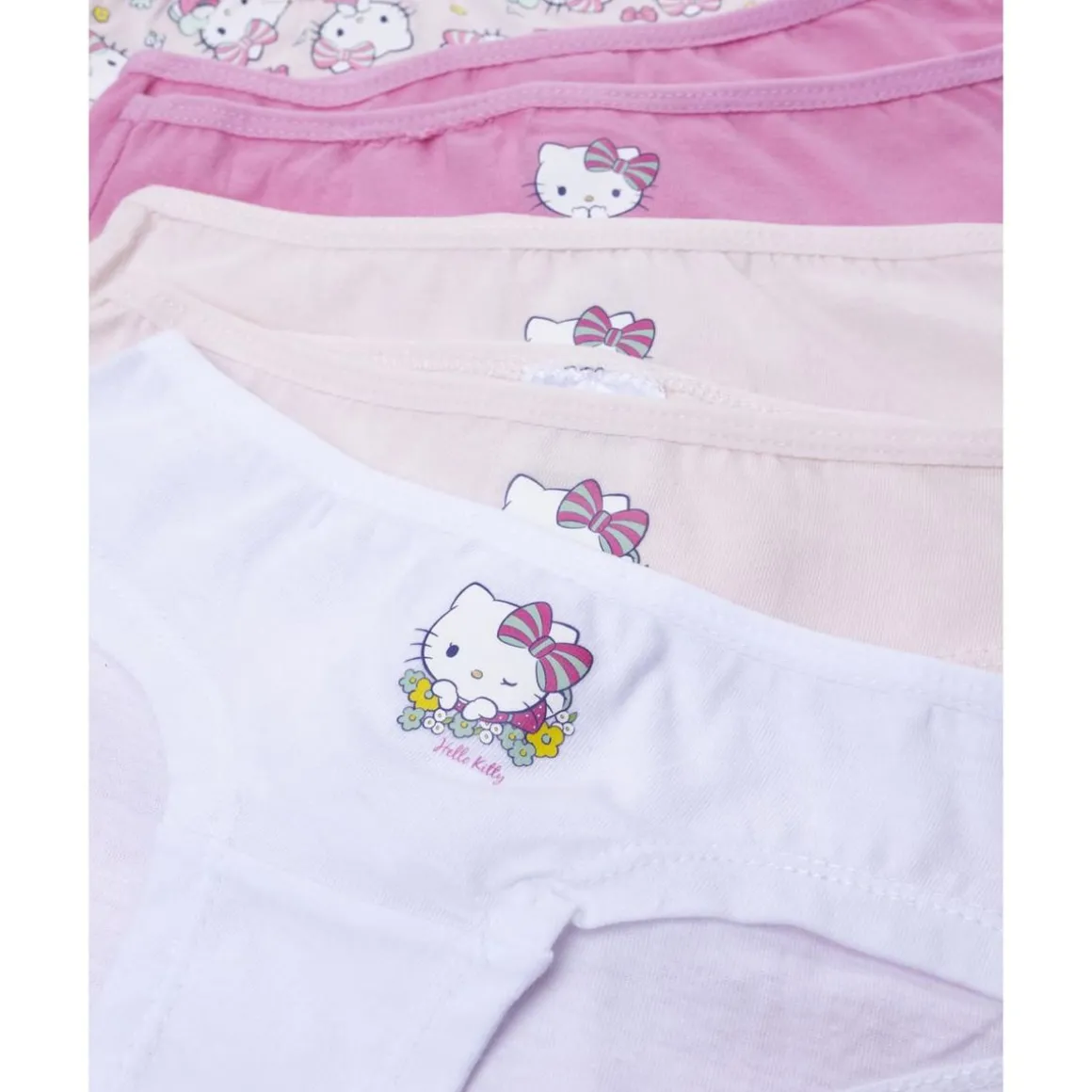 Pack 7 braguitas para niña Hello Kitty