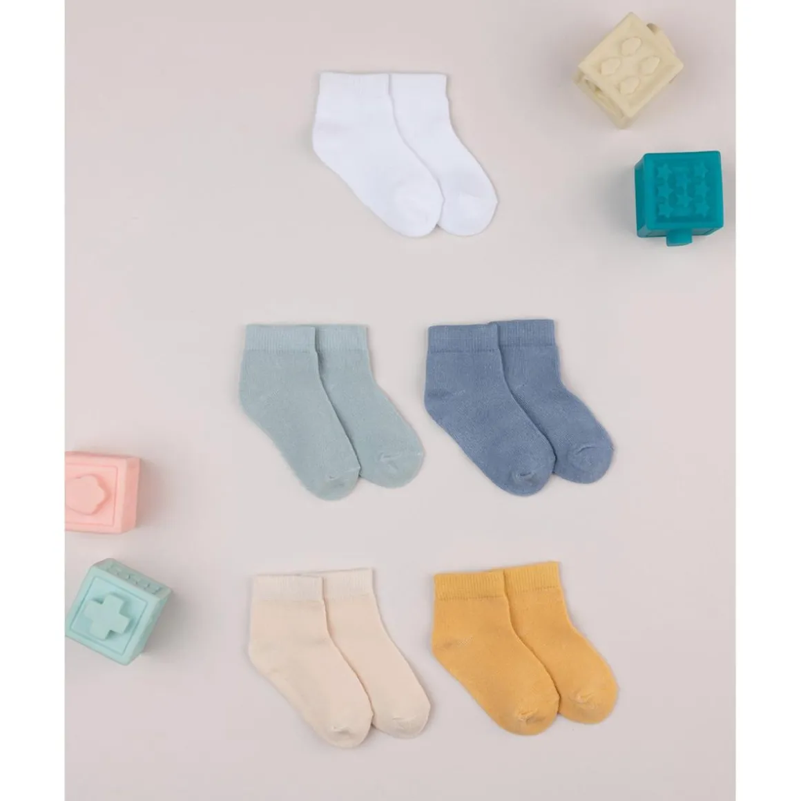 Pack 5 Calcetines Bebé Niño Multicolor Unisex