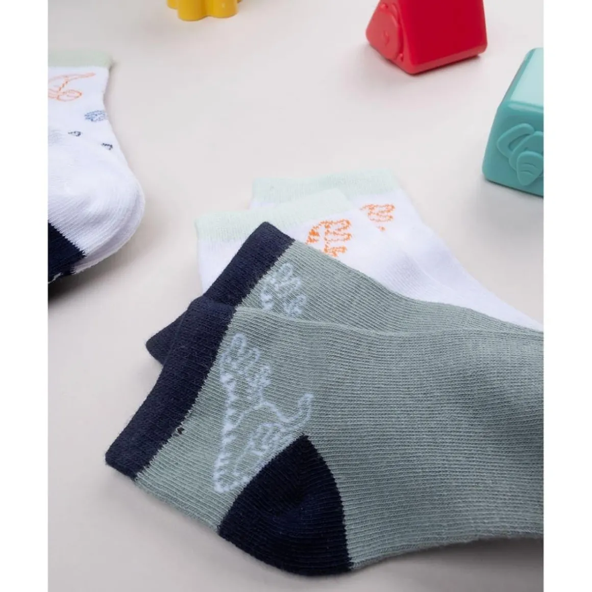 Pack 5 calcetines Dinosaurios para niño