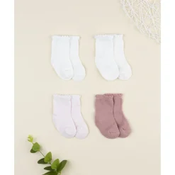 Pack 4 calcetines niña multicolor