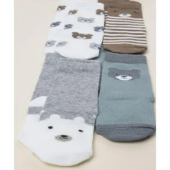 Pack 4 calcetines niño con animalitos