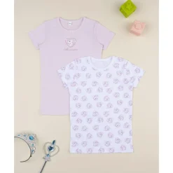 Pack 2 camisetas interiores de unicornios para niña