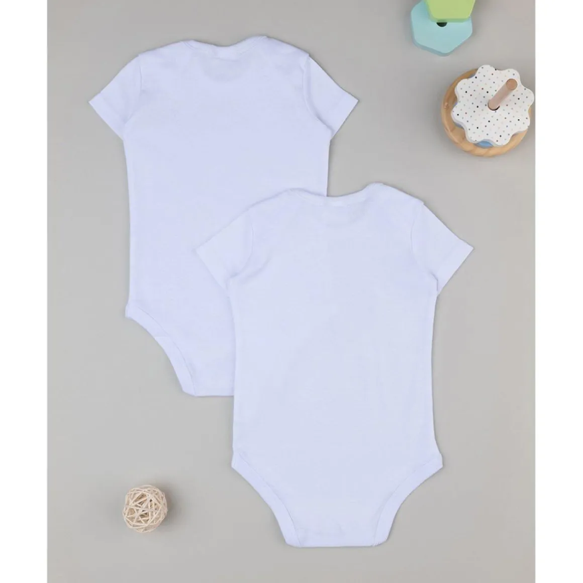Pack 2 cuerpos blancos escote americano