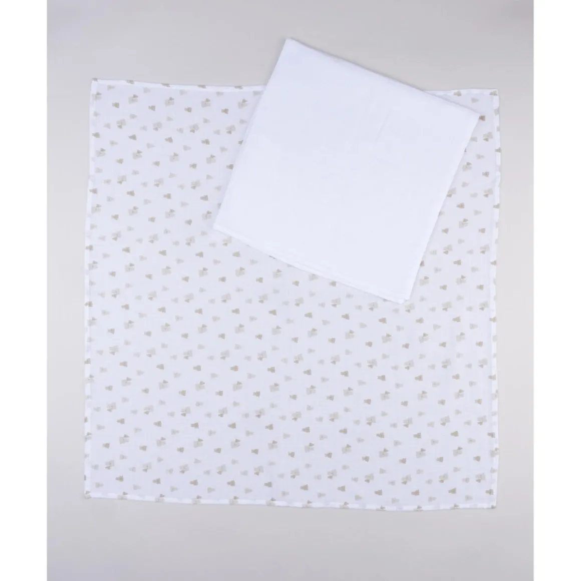 Pack 2 gasas de muselina para niño con estampados de ositos