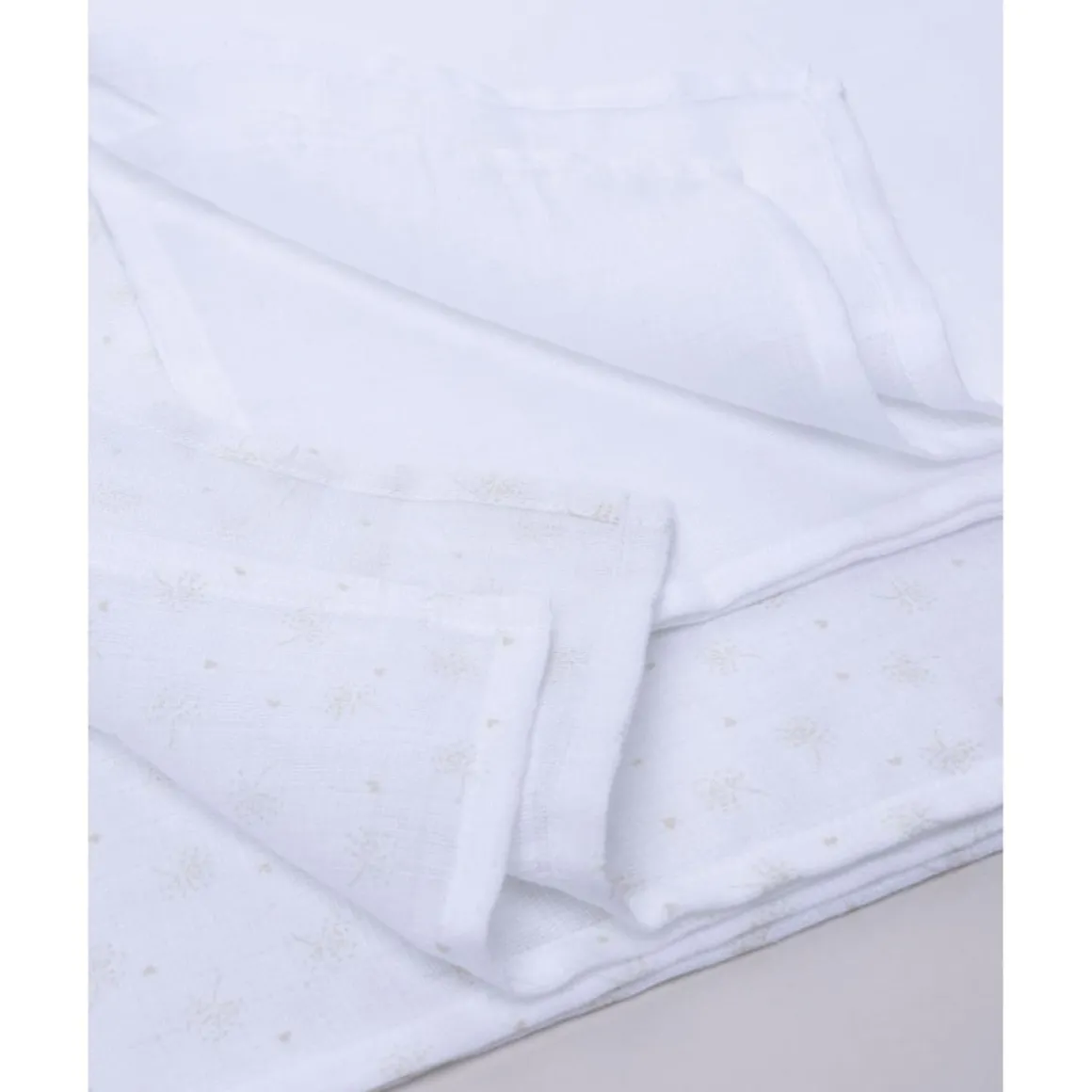 Pack 2 gasas de muselina para niña en tonos beige