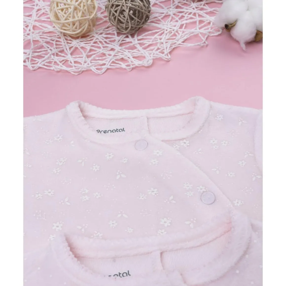 Pack 3 pijamas largos de bebé en terciopelo corredino