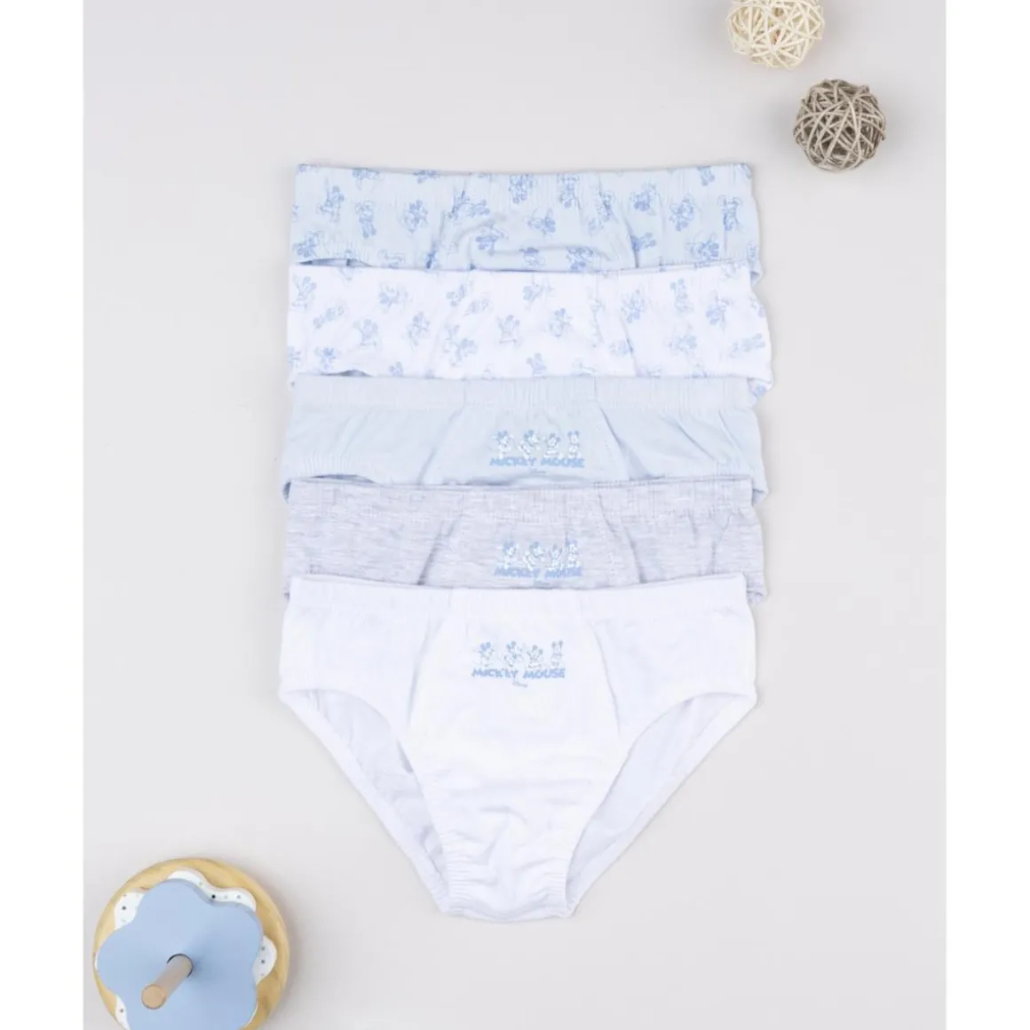Pack 5 slips de niño Mickey