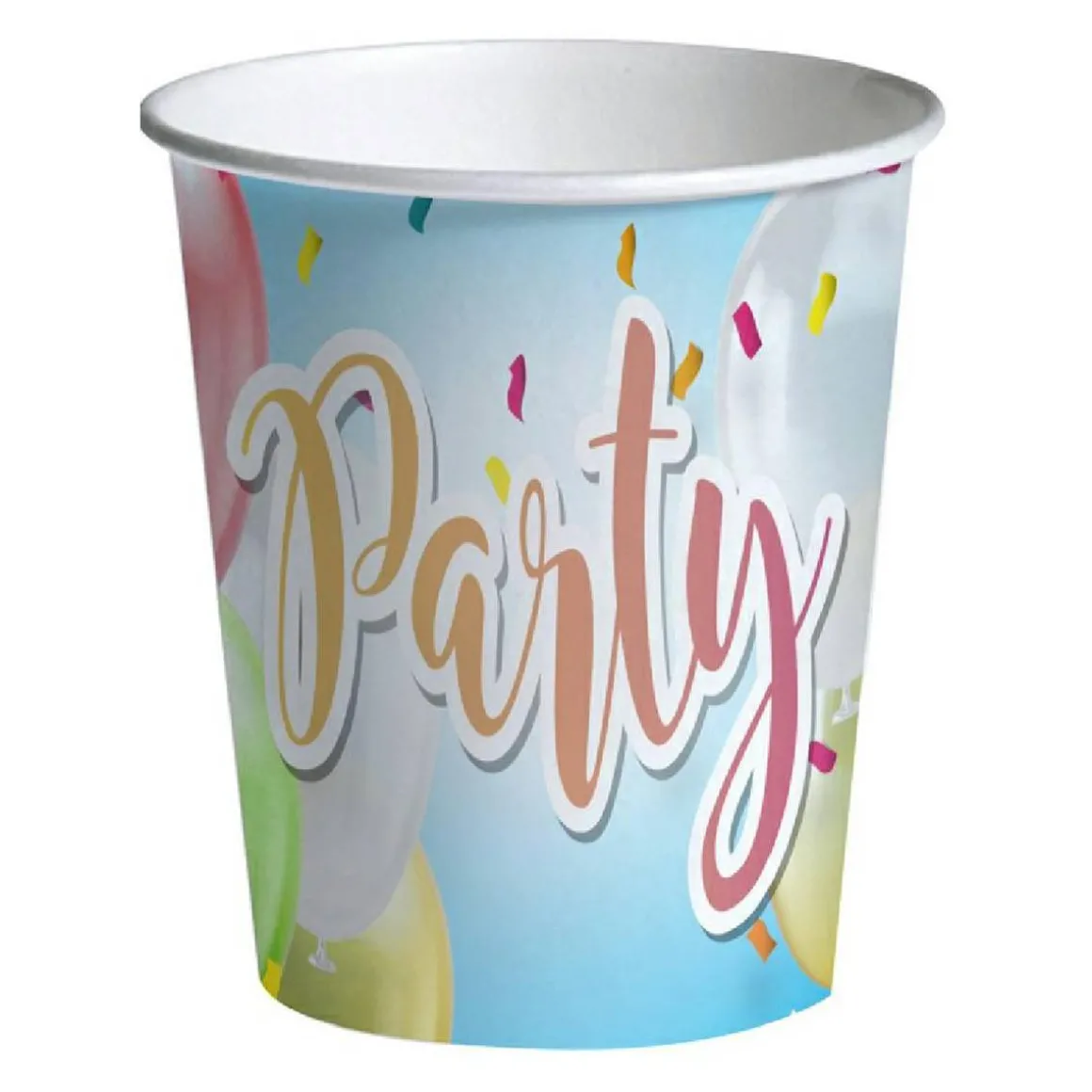 Pack 8 vasos ecológicos de cartón - Party