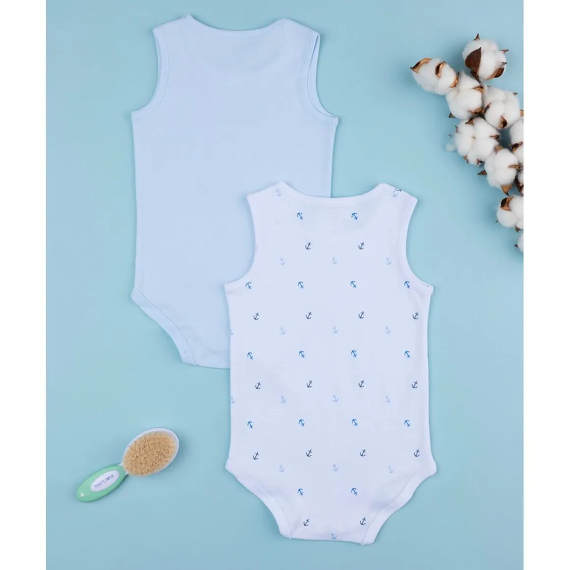 Pack de 2 Bodies Básicos con Ancoras