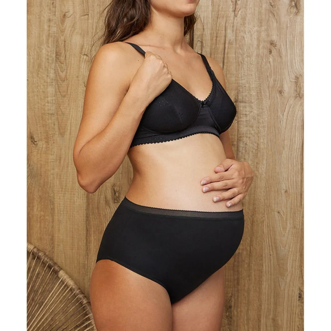 Pack de 2 bragas premamá de cintura alta