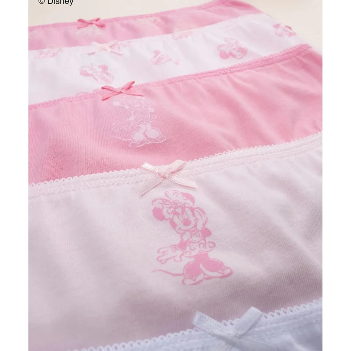 Pack de 5 braguitas niña rosa