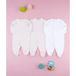 Pack de 3 peleles interlock para niña