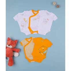 Pack x5 bodies de manga corta unisex