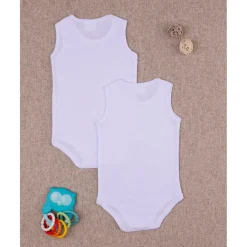 Pack x2 body íntimos blancos niño