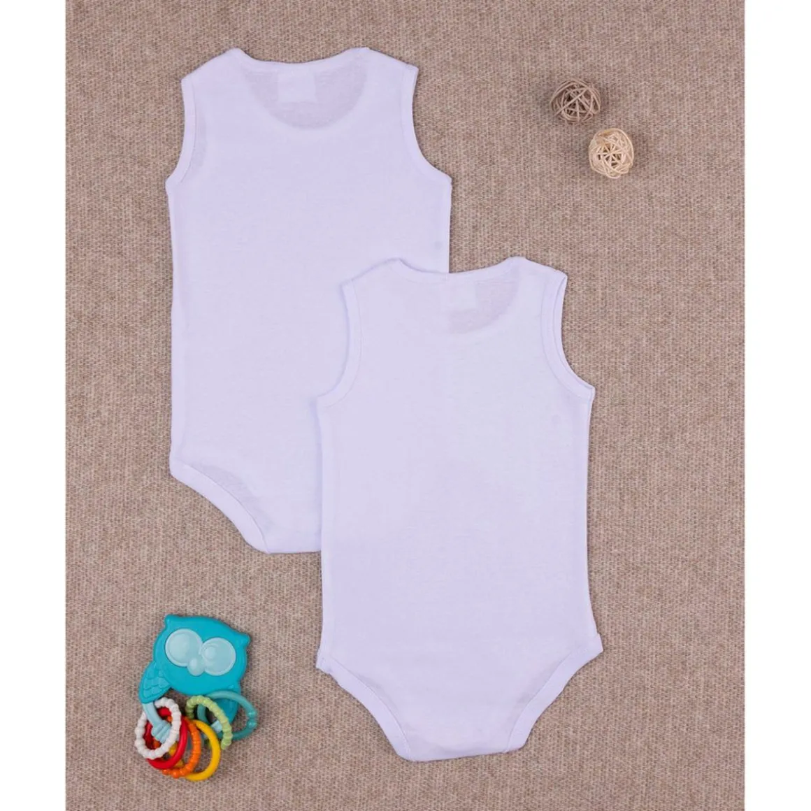 Pack x2 body íntimos blancos niño