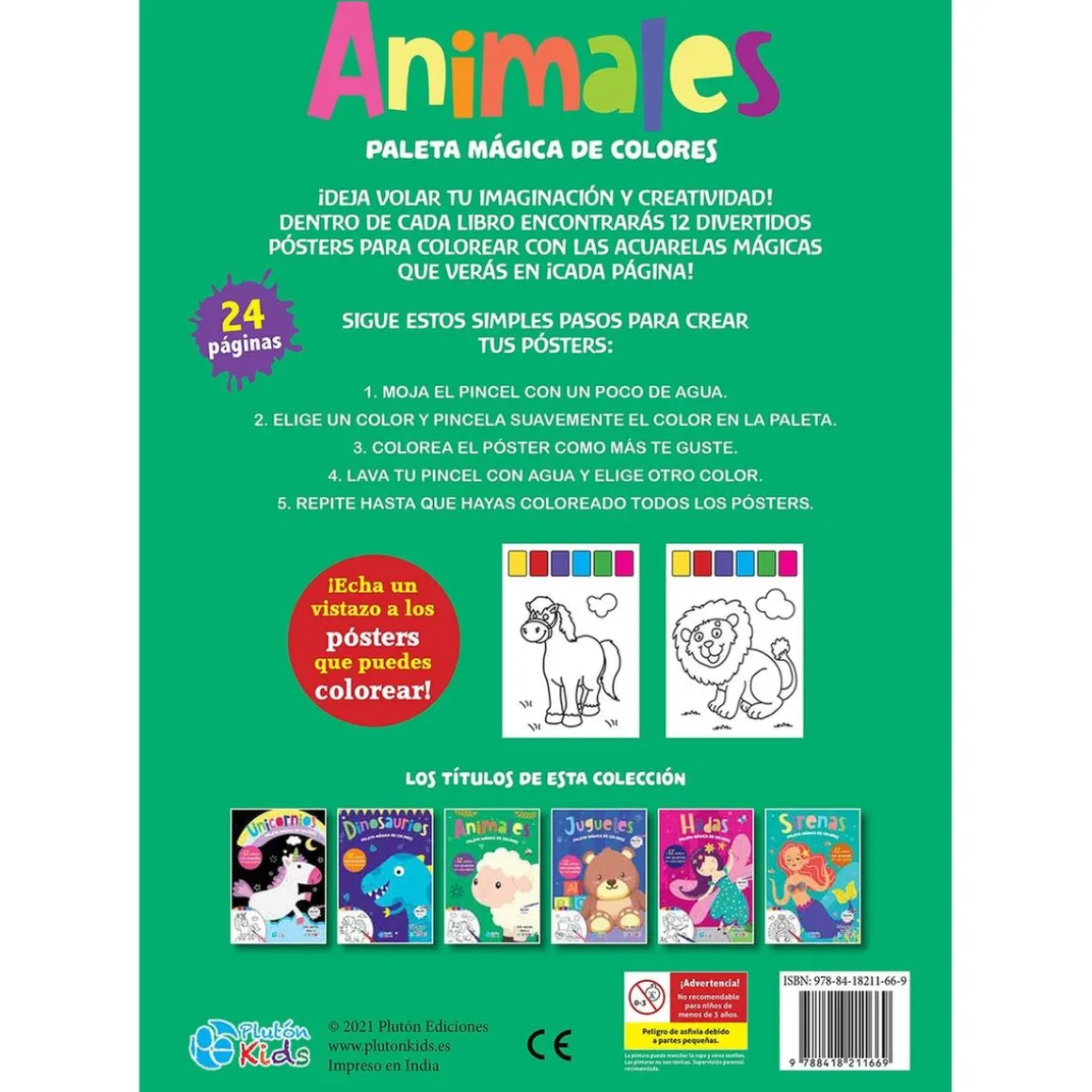 Paleta mágica de colores - Animales