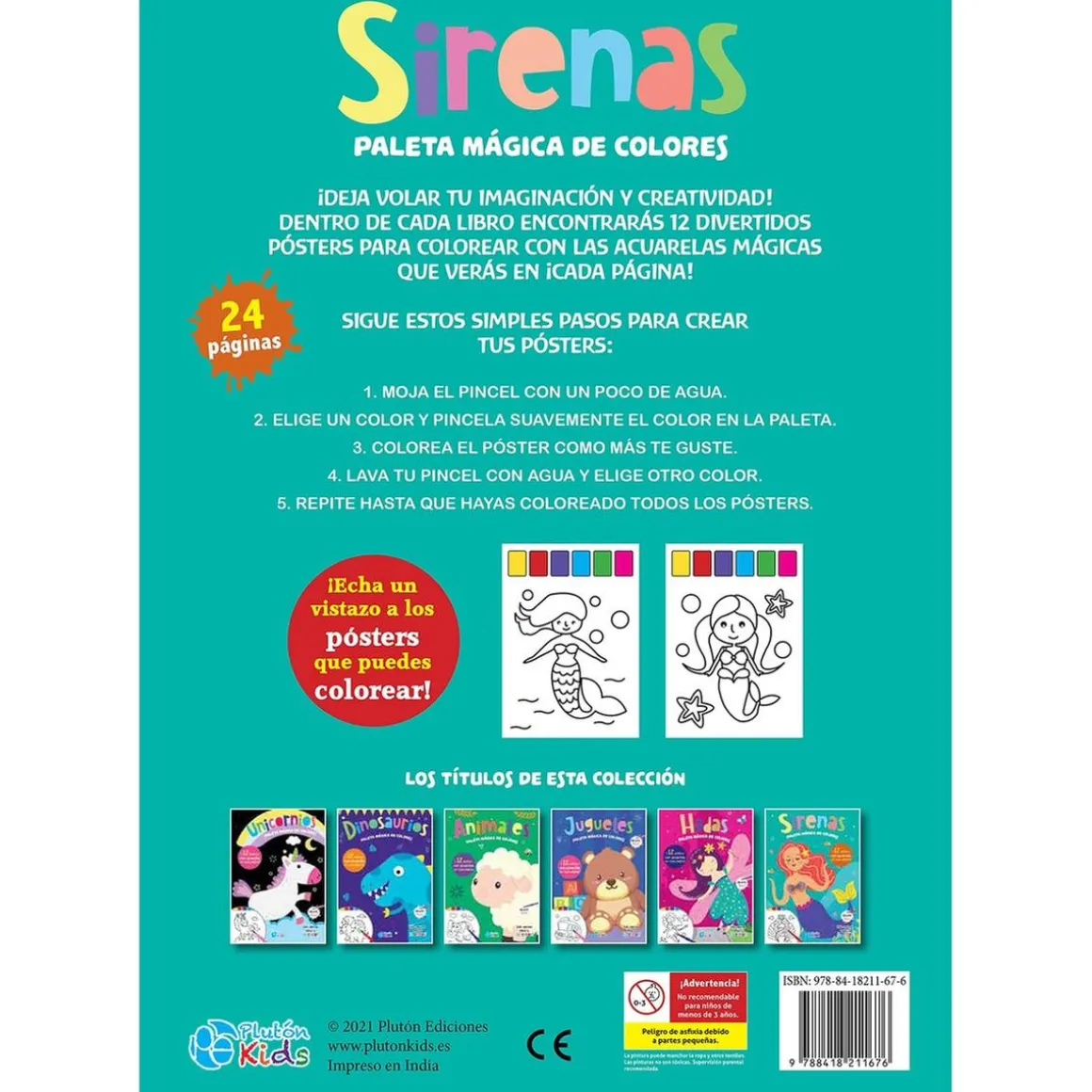 Paleta mágica de colores - Sirenas