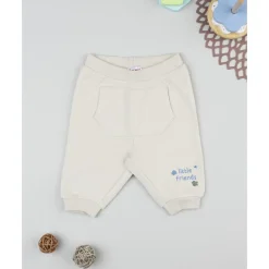 Pantalón de niño crema Little Friends