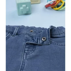Pantalón denim niño con bordado Dog