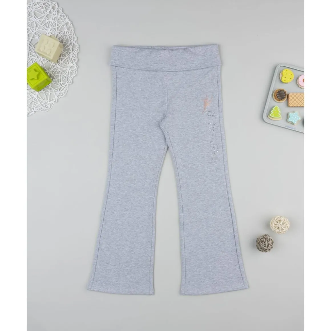 Pantalón gris niña estilo bailarina