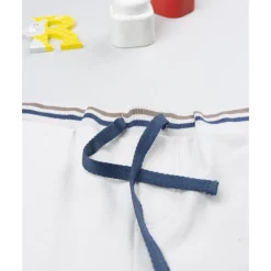 Pantalón gris para niño con parche de oso