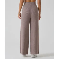 Pantalón marrón premamá en tricot